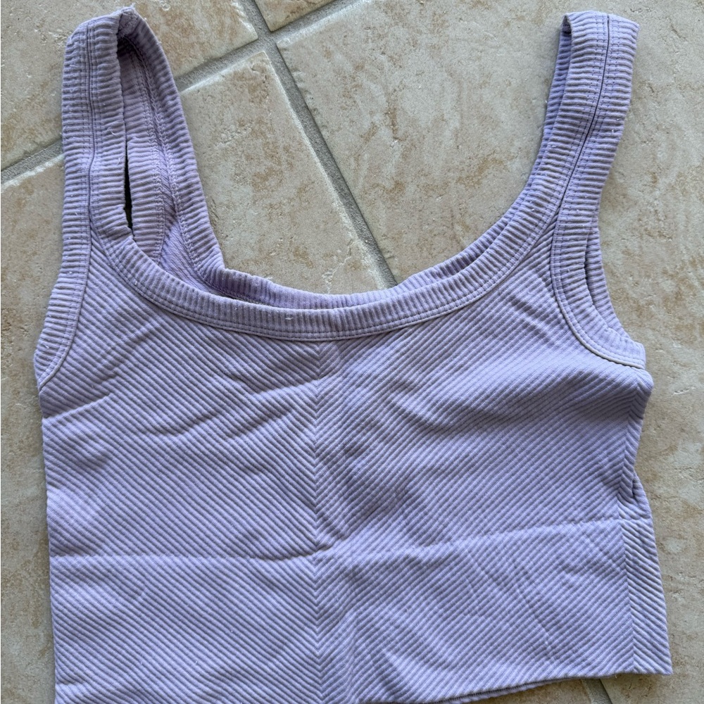Nikibiki Lavender Ribbed Tank Top